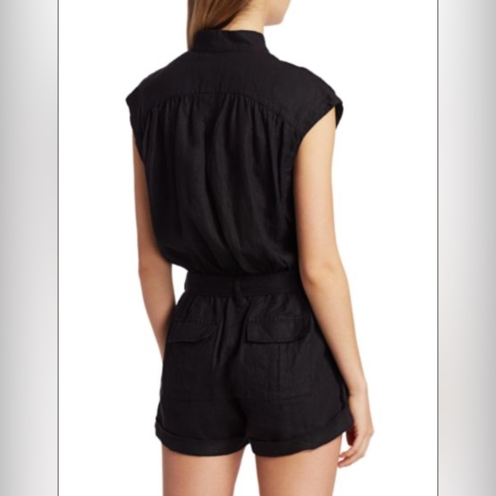 NWTs FRAME 100% Linen Button-Up Romper Size XS - Picture 9 of 9